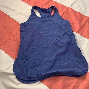 Lime green and blue sleeveless shirts